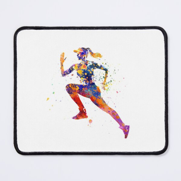 Item preview, Female runner in watercolor designed and sold by paulrommer.