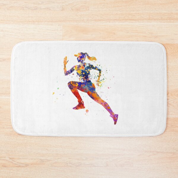 Item preview, Female runner in watercolor designed and sold by paulrommer.
