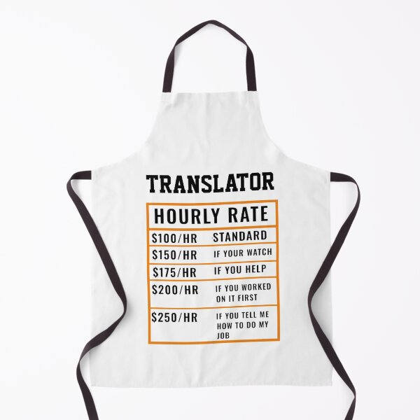 Item preview, Translator Hourly Rate designed and sold by Yay Design.