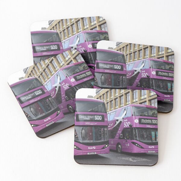 Aperçu de l'œuvre Premier Glasgow Airport Express Route 500 double créée et vendue par PortPrints.