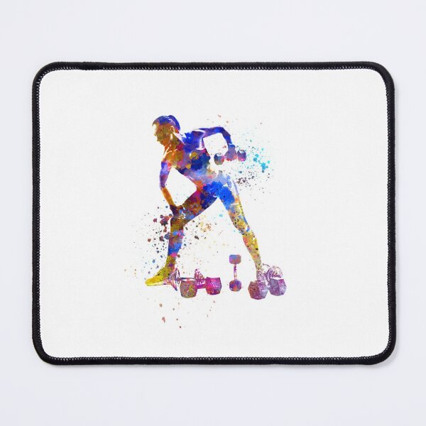 Item preview, Fitness exercise in watercolor designed and sold by paulrommer.