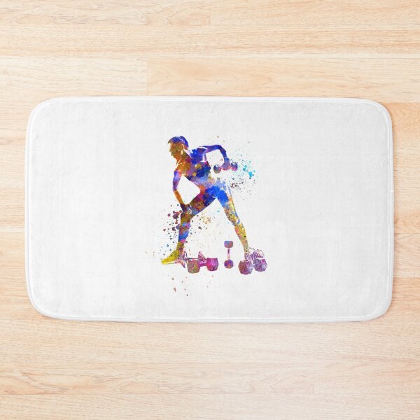 Item preview, Fitness exercise in watercolor designed and sold by paulrommer.