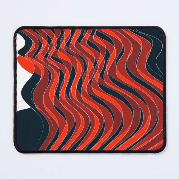 Item preview, Waves Lines Red and Black Double designed and sold by Istvan Ocztos.