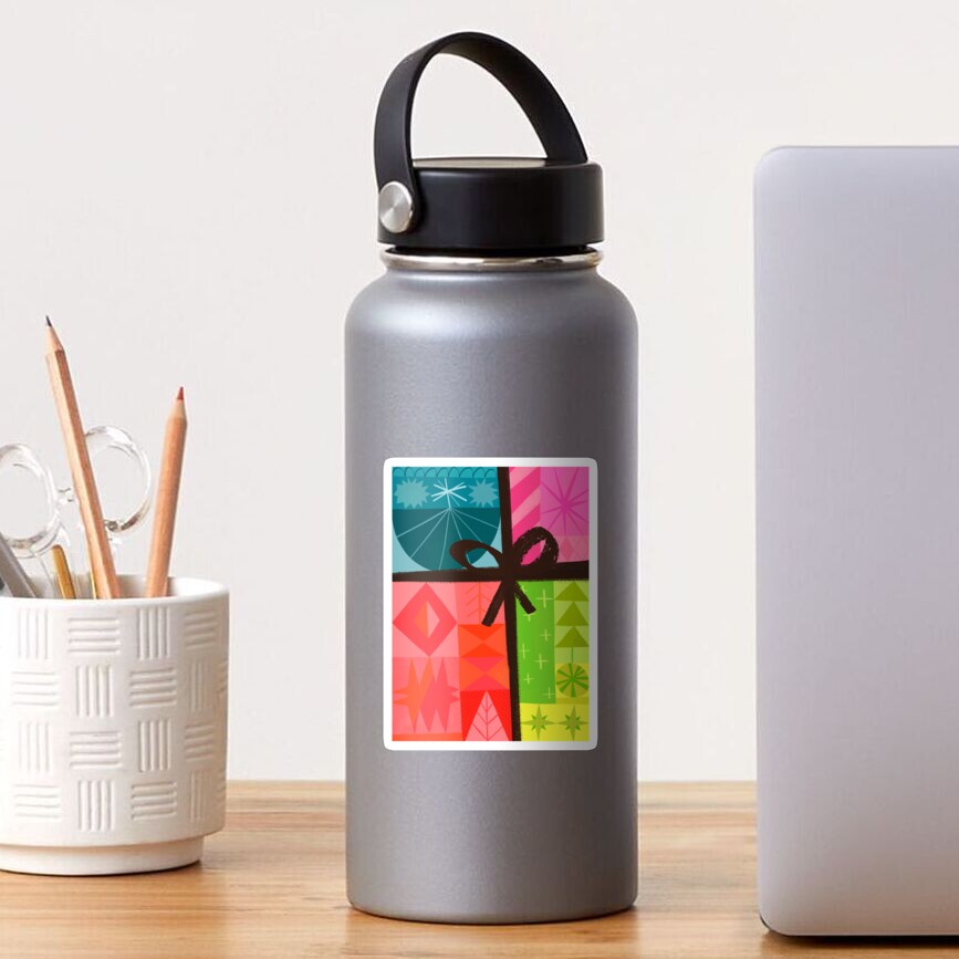 Retro gift (color variation) Sticker