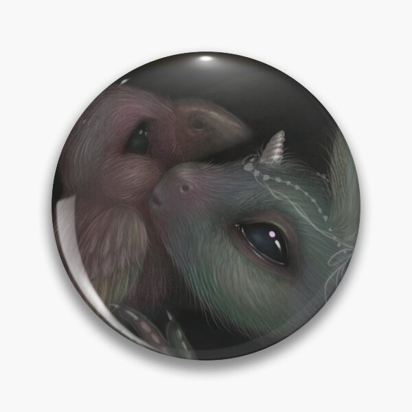 Item preview, Unicorn kissing a parrot designed and sold by snailmakesart.
