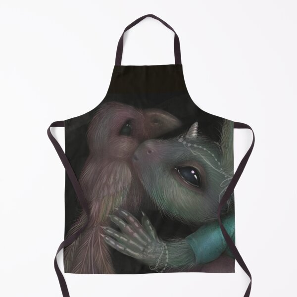 Item preview, Unicorn kissing a parrot designed and sold by snailmakesart.