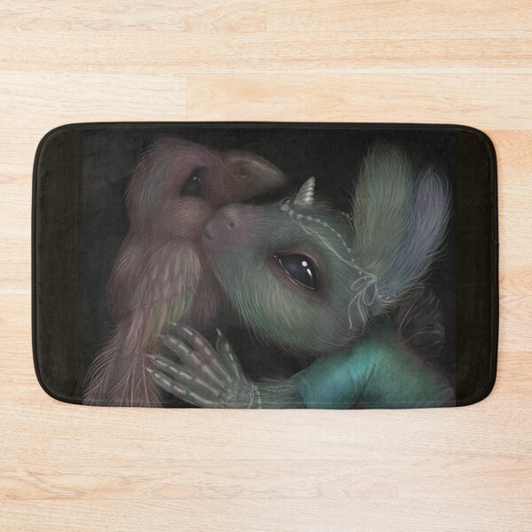 Item preview, Unicorn kissing a parrot designed and sold by snailmakesart.
