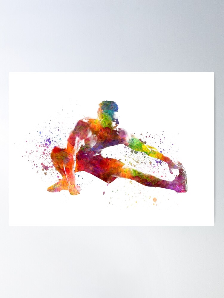 Workout art print, exercise print, PRINTABLE, workout watercolor
