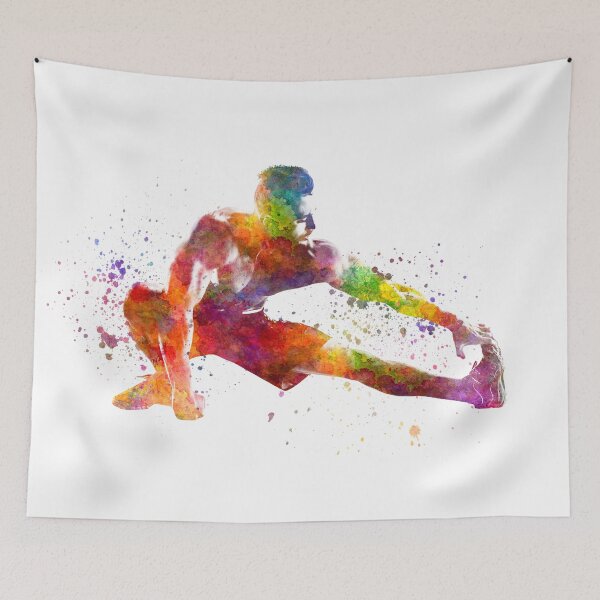 Item preview, Fitness exercise in watercolor designed and sold by paulrommer.