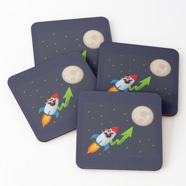 Item preview, Mauerstrassenwetten Wallstreetbets Rocket Moon Bitcoin Doge GME    designed and sold by janehusen886.
