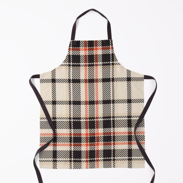 Item preview, Black & White with red straight stripes tartan plaid print designed and sold by RSDigitalPrintDesign.