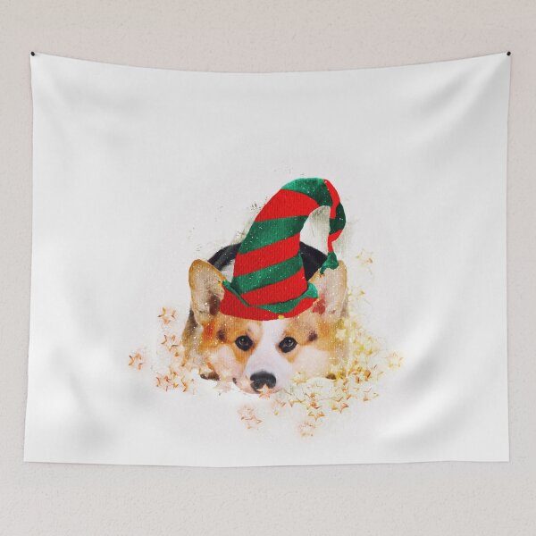 Item preview, Corgi Santa’s Little Helper  designed and sold by cafelab.