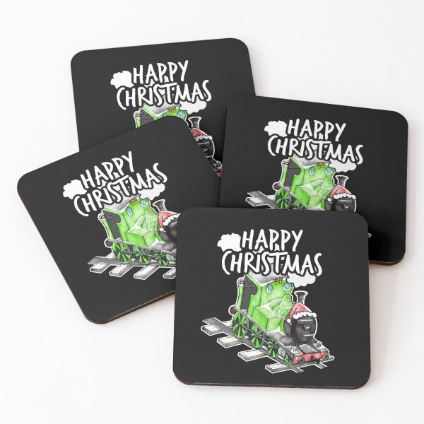 Item preview, Happy Christmas Steam Train Railway Railroad Enthusiasts Snow designed and sold by doodlerob.