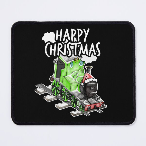 Item preview, Happy Christmas Steam Train Railway Railroad Enthusiasts Snow designed and sold by doodlerob.
