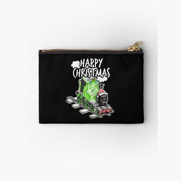 Item preview, Happy Christmas Steam Train Railway Railroad Enthusiasts Snow designed and sold by doodlerob.