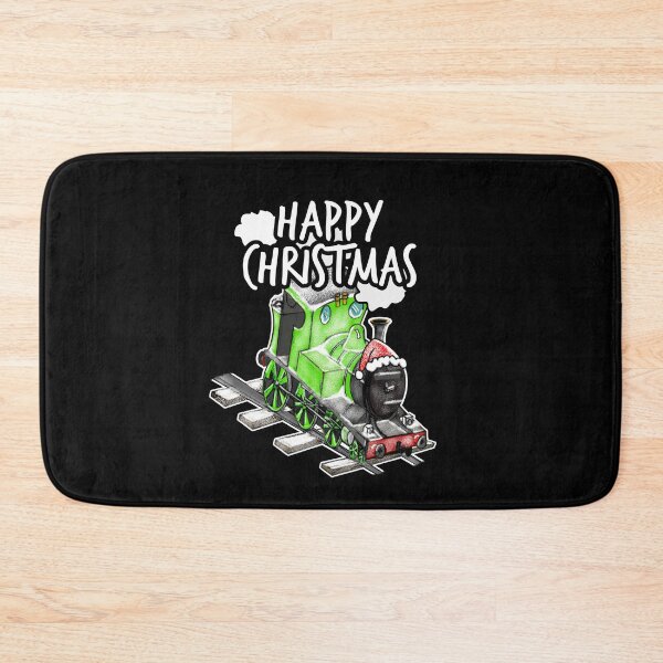 Item preview, Happy Christmas Steam Train Railway Railroad Enthusiasts Snow designed and sold by doodlerob.