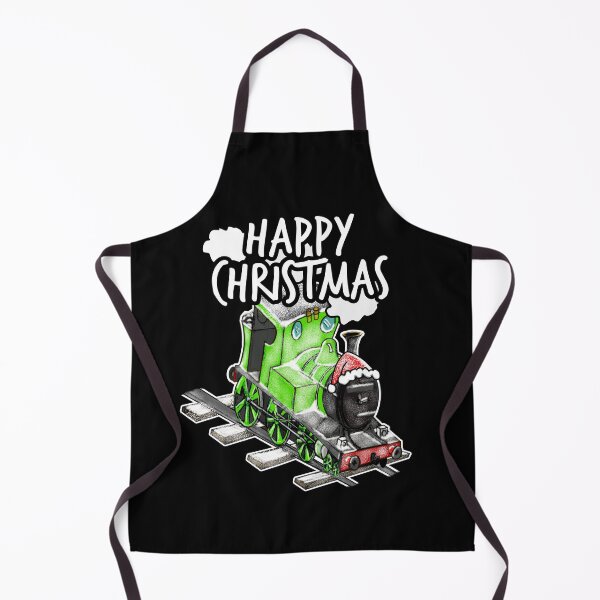 Item preview, Happy Christmas Steam Train Railway Railroad Enthusiasts Snow designed and sold by doodlerob.