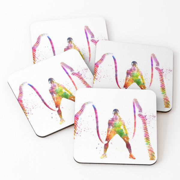 Item preview, Fitness exercise in watercolor designed and sold by paulrommer.