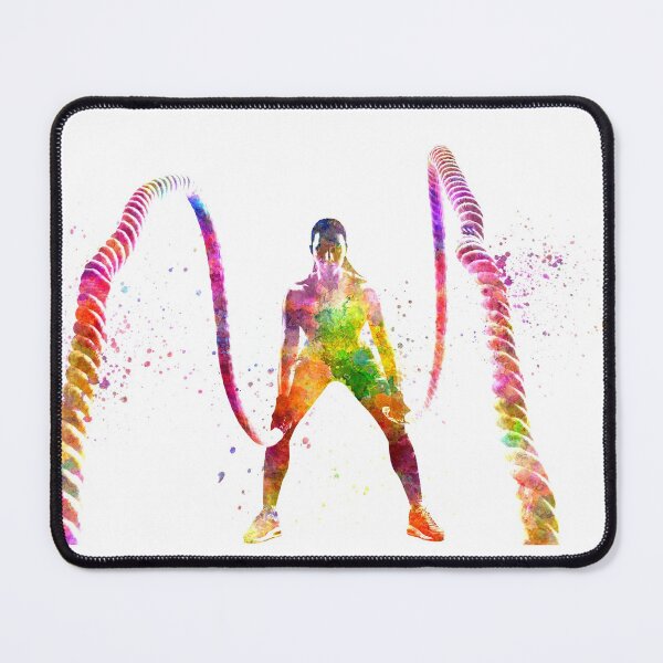 Item preview, Fitness exercise in watercolor designed and sold by paulrommer.