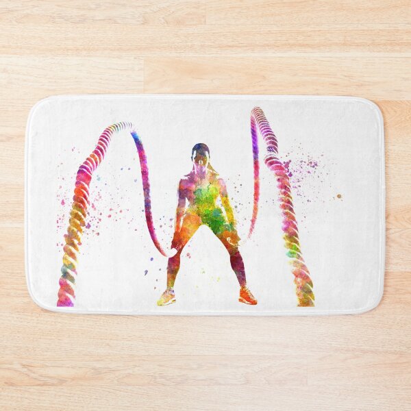 Item preview, Fitness exercise in watercolor designed and sold by paulrommer.