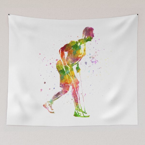 Item preview,  Fitness exercise in watercolor designed and sold by paulrommer.