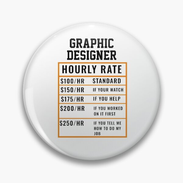 Item preview, Graphic Designer Hourly Rate designed and sold by Yay Design.