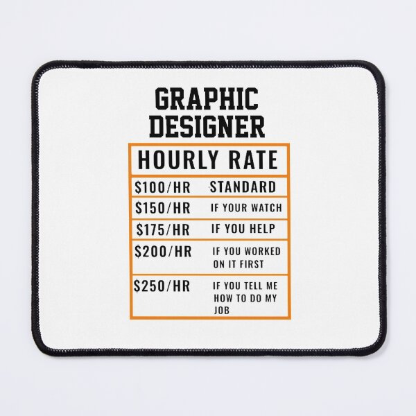 Item preview, Graphic Designer Hourly Rate designed and sold by Yay Design.