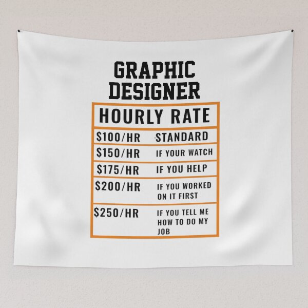 Item preview, Graphic Designer Hourly Rate designed and sold by Yay Design.