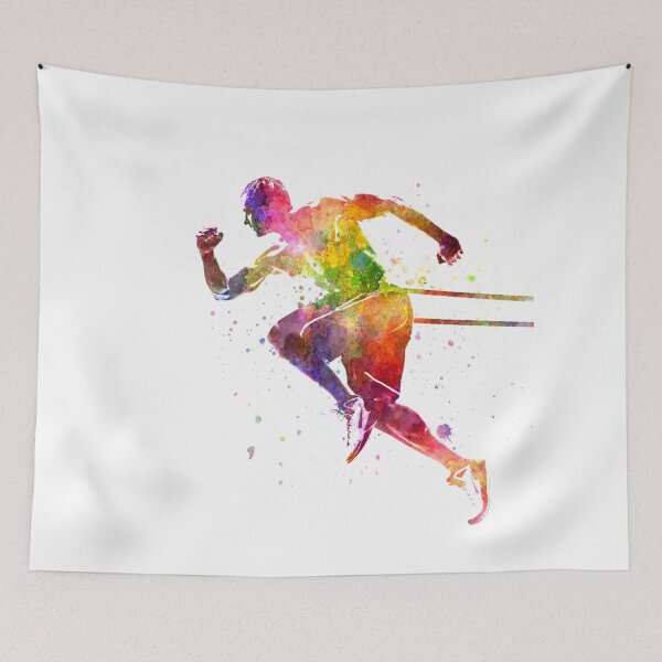 Item preview, Fitness exercise in watercolor designed and sold by paulrommer.
