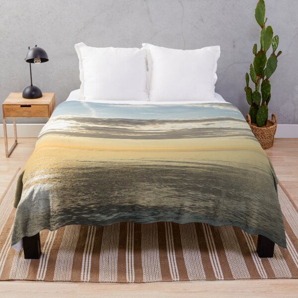 Item preview, Luminescent Splendor - Glorious Aqua Blue White and Yellow Waterscape designed and sold by Georgia Mizuleva.