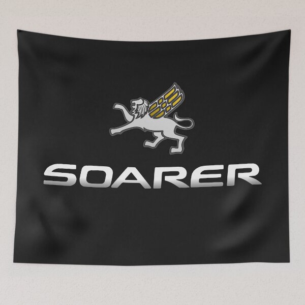 Item preview, Soarer Winged Lion Flag Tapestry Yellow designed and sold by EarlyBirdz.