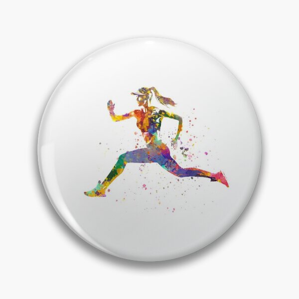 Item preview,  Female runner in watercolor designed and sold by paulrommer.