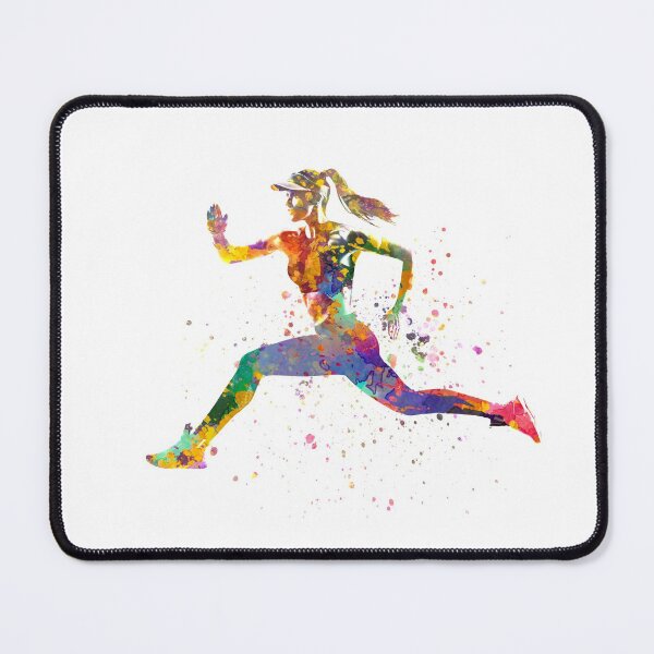 Item preview, Female runner in watercolor designed and sold by paulrommer.