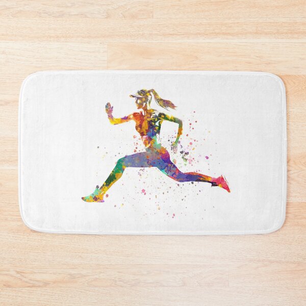 Item preview,  Female runner in watercolor designed and sold by paulrommer.