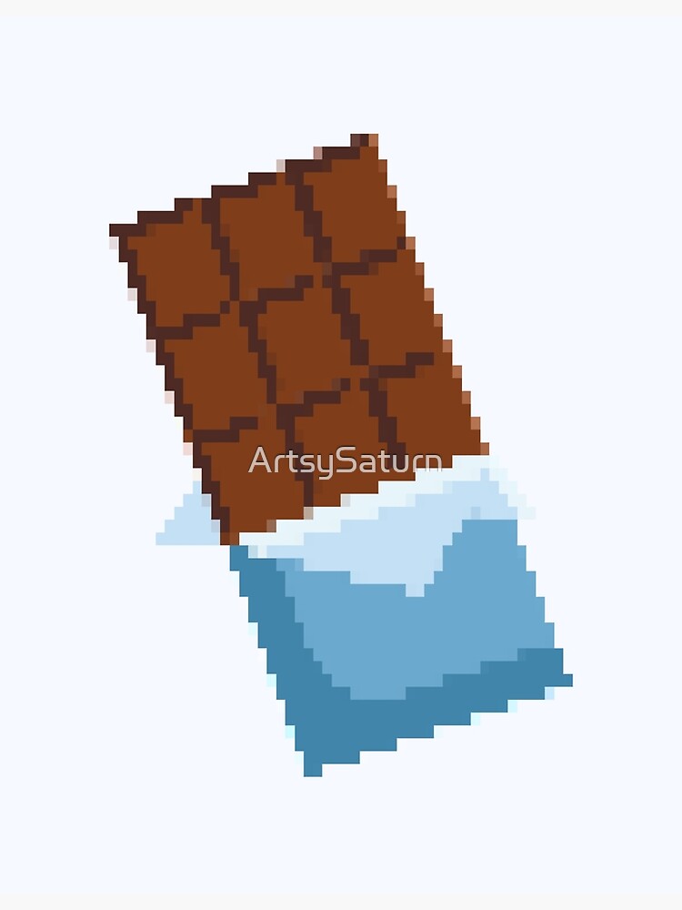 Handmade Pixel Art - How To Draw a Chocolate #pixelart 