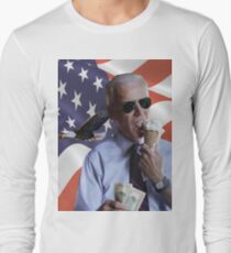 Joe Biden Loves America & Ice Cream Long Sleeve T-Shirt