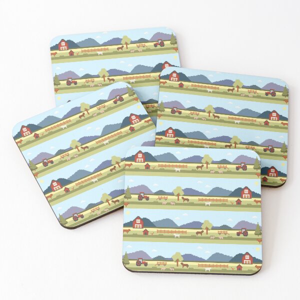 Item preview, Pixel art farm pattern designed and sold by EngineerGoC.