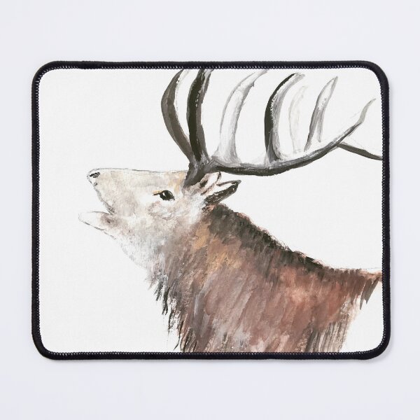 Item preview, Stag deer animal watercolor designed and sold by Artbymonika.