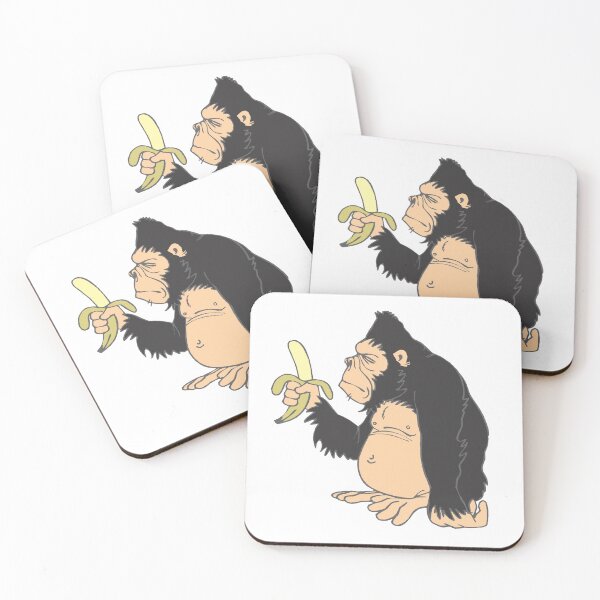 Item preview, Monkey, gorilla, animals, banana, banan, fruit,  designed and sold by Elshan Ilyasov.