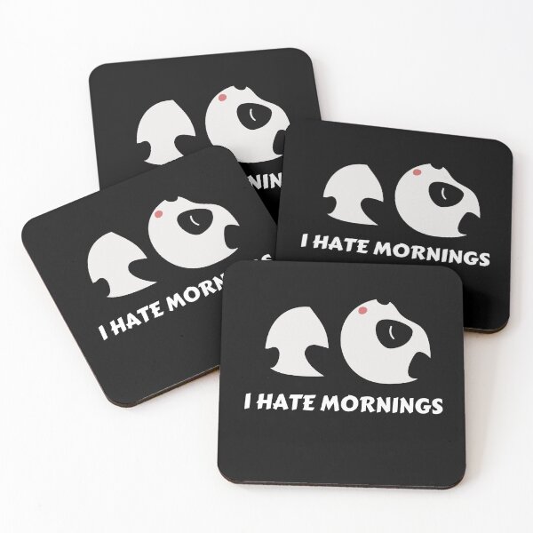 Item preview, I Hate Mornings Panda funny Tired Panda designed and sold by wi trendshop.