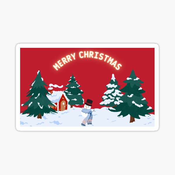 Merry Christmas - Cute Christmas Sticker