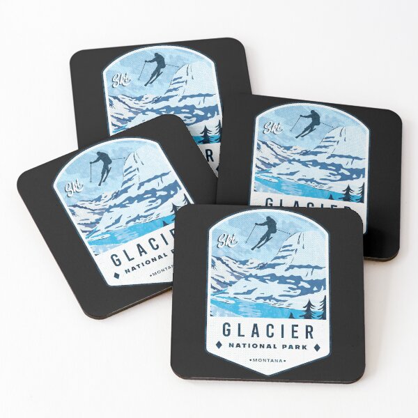Item preview, Ski Glacier National Park Montana designed and sold by JordanHolmes.