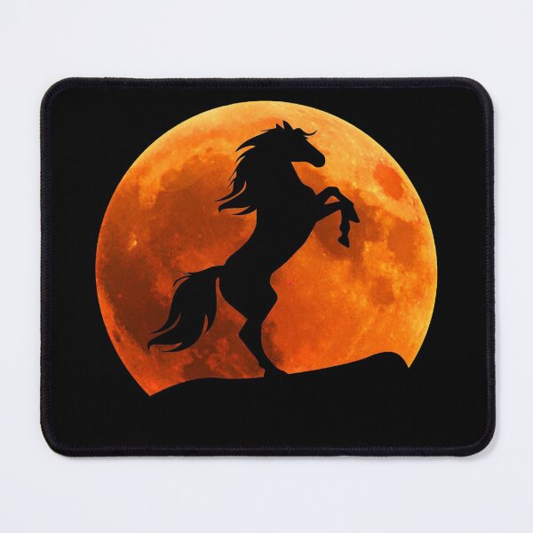 Item preview, horse animal Silhouette in moon gift designed and sold by alaechamlal.