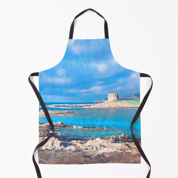Artikelvorschau, Strand, Küstenkunst, Blaues Wasser, Meer, Ozean, Italien entworfen und verkauft von Sofia-Draws.