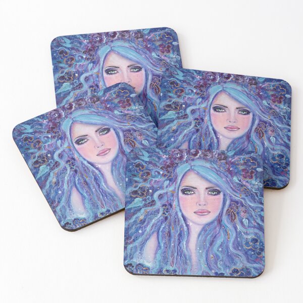 Item preview, Violet fantasy art portrait by Renee Lavoie designed and sold by Renee Lavoie.