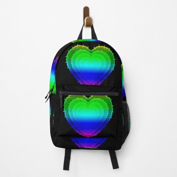 Item preview, Rainbow Barbwire Hearts With Black Background designed and sold by NeavesPhoto.