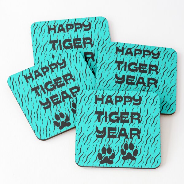 Item preview, Happy Tiger Year Blue Tiger Skin designed and sold by trendingatees.