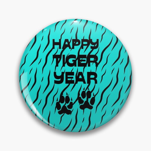 Item preview, Happy Tiger Year Blue Tiger Skin designed and sold by trendingatees.