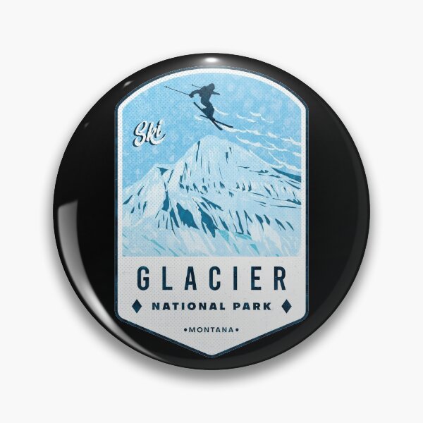 Item preview, Ski Glacier National Park Montana designed and sold by JordanHolmes.