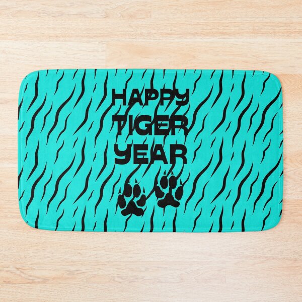 Item preview, Happy Tiger Year Blue Tiger Skin designed and sold by trendingatees.